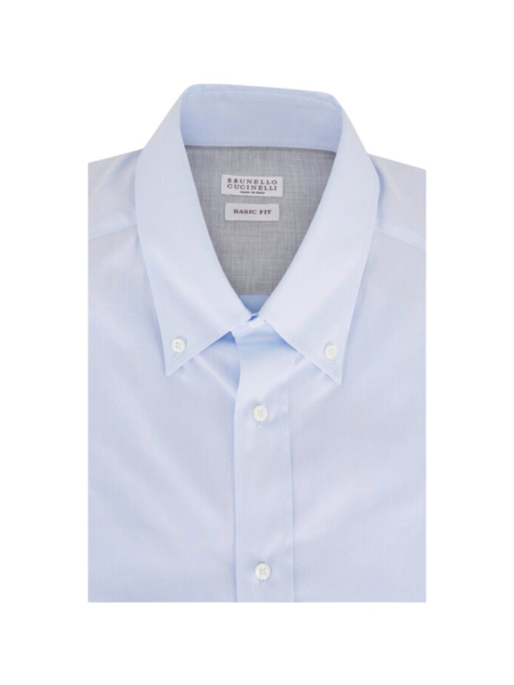Brunello Cucinelli Basic Fit Sport Dress Shirt Mens Large Blue Long Sleeve - Picture 2 of 13
